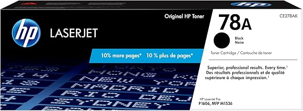 HP 78A Black Original LaserJet Toner Cartridge (CE278A)