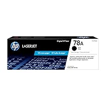 HP 78A CE278A, Cartuccia Toner Originale da 2100 Pagine, Compatibile con le Stampanti LaserJet Pro P1566, P1606dn, M1530, M1536 e M1536dnf, Nero