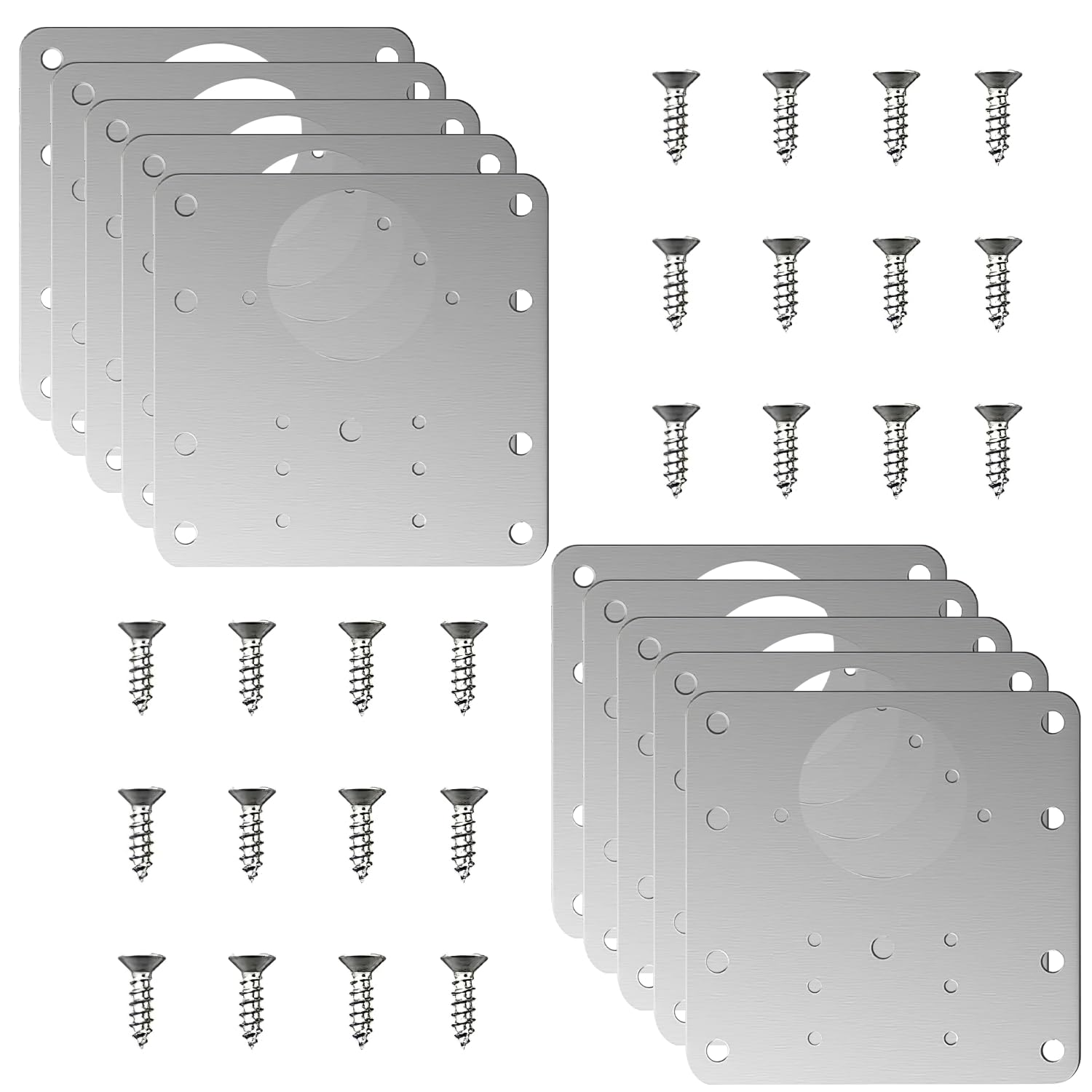 TecoKart® 10 Pcs Hinges Repair Plate for Cabinets, Hinge Repair Plates and Screws Pack, Kitchen Cupboard Door Hinges Repair Plate for Protecting Wooden Kitchen Cabinet Door Window (B0DGXVSYG5) Amazon Price History, Amazon Price Tracker