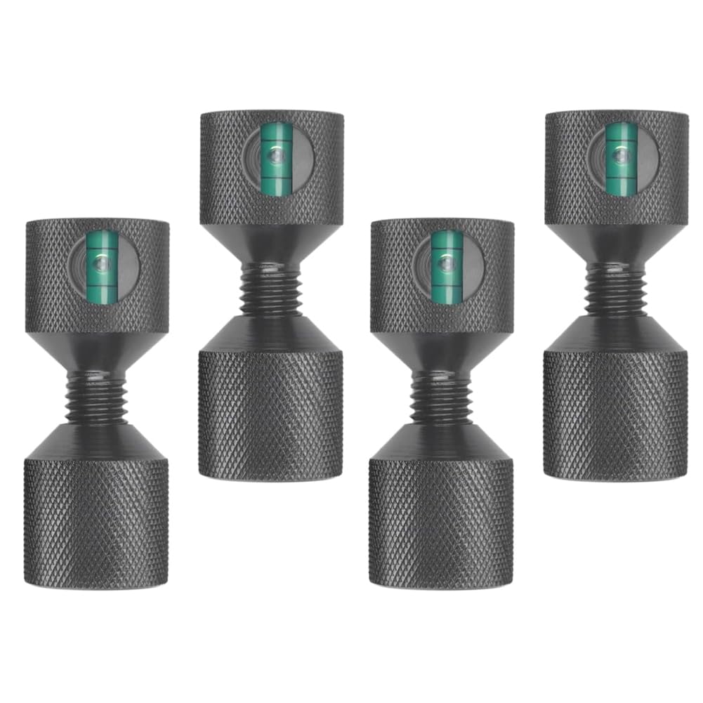Littimoon Locating Pins for Align Pipes-4pcs 1-1/8" Aluminum Flange for Alignment Two-Hole Pin, Two-Hole Gradient Positioning Pin