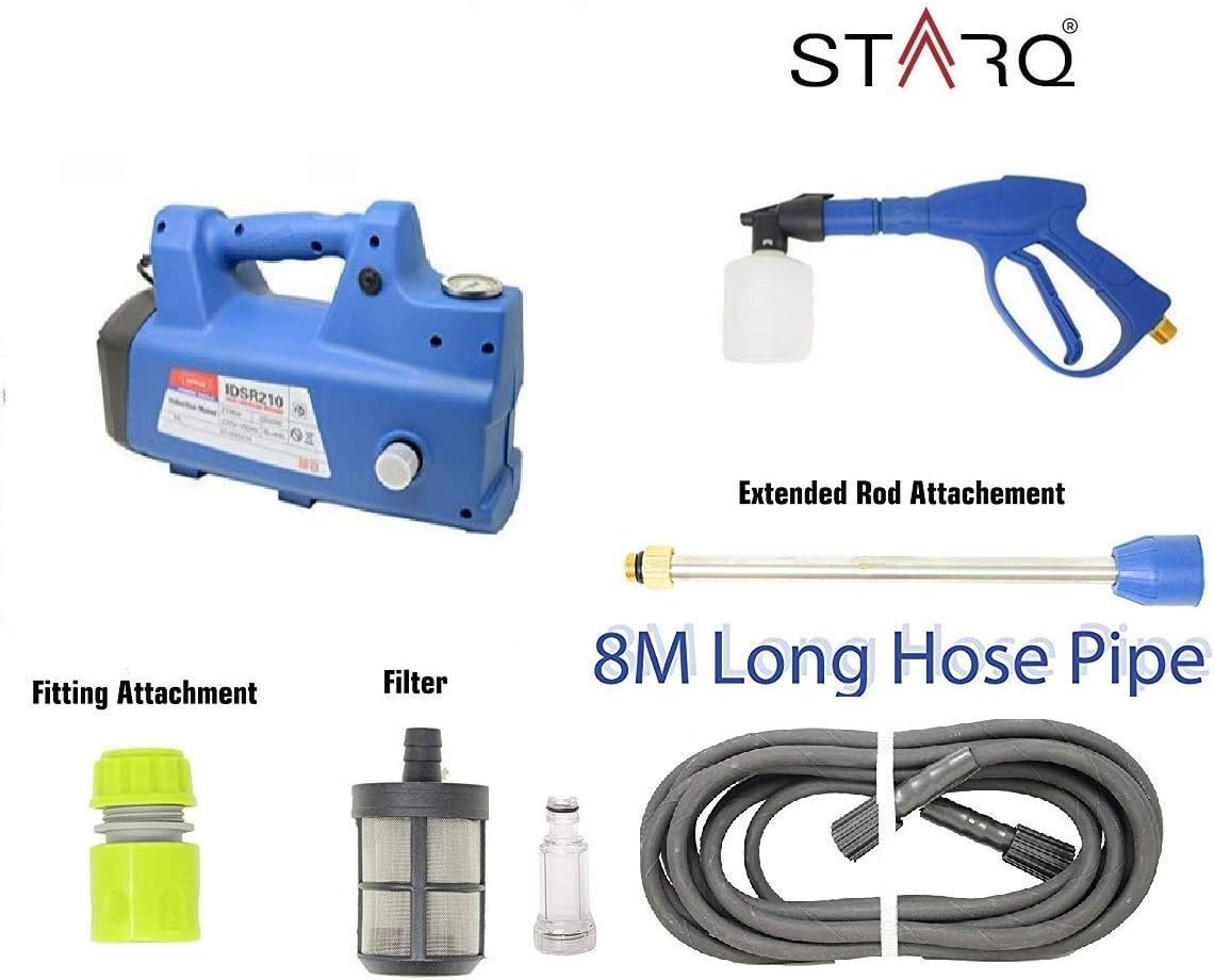 STARQ W5 210 Bar Heavy Portable High-Pressure Induction Type with Extension Rod (Blue)