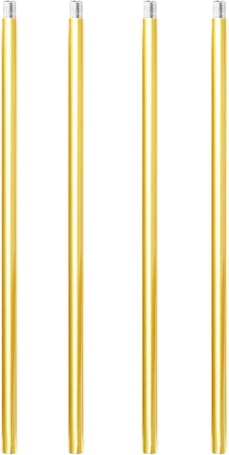 HALIGATE Bright Gold M10 Threaded Extension Rod for Pendant