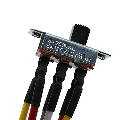 Miniatura 4 de Ventilador de techo de canal de 6 pines, interruptor deslizante de dirección inversa, interruptor de palanca inversa 18AWG para ventilador de techo