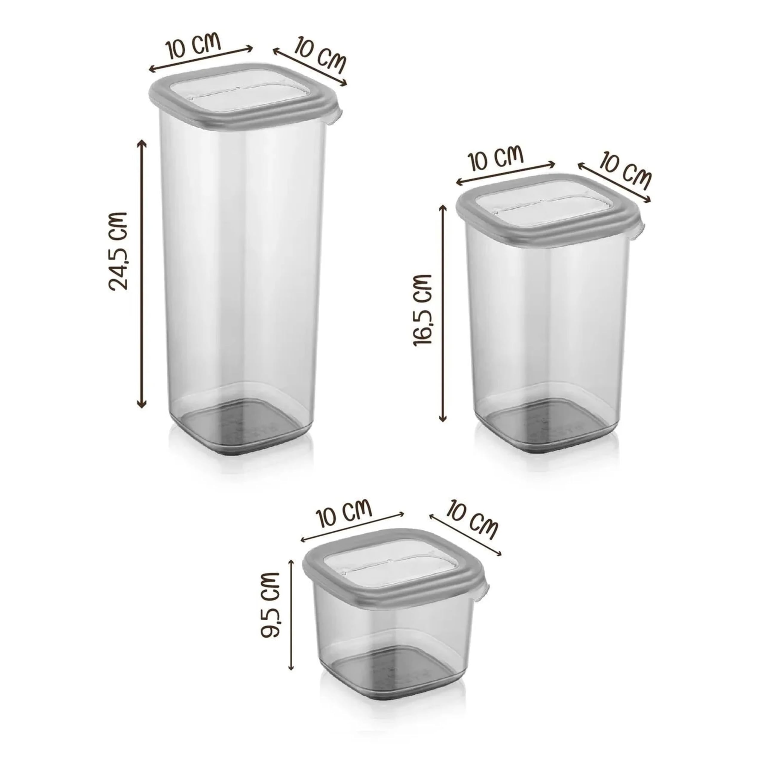 Gewürzbehälter Auswahl, Modernes Design Weiß Silber für Küche (18er Set | XXL)