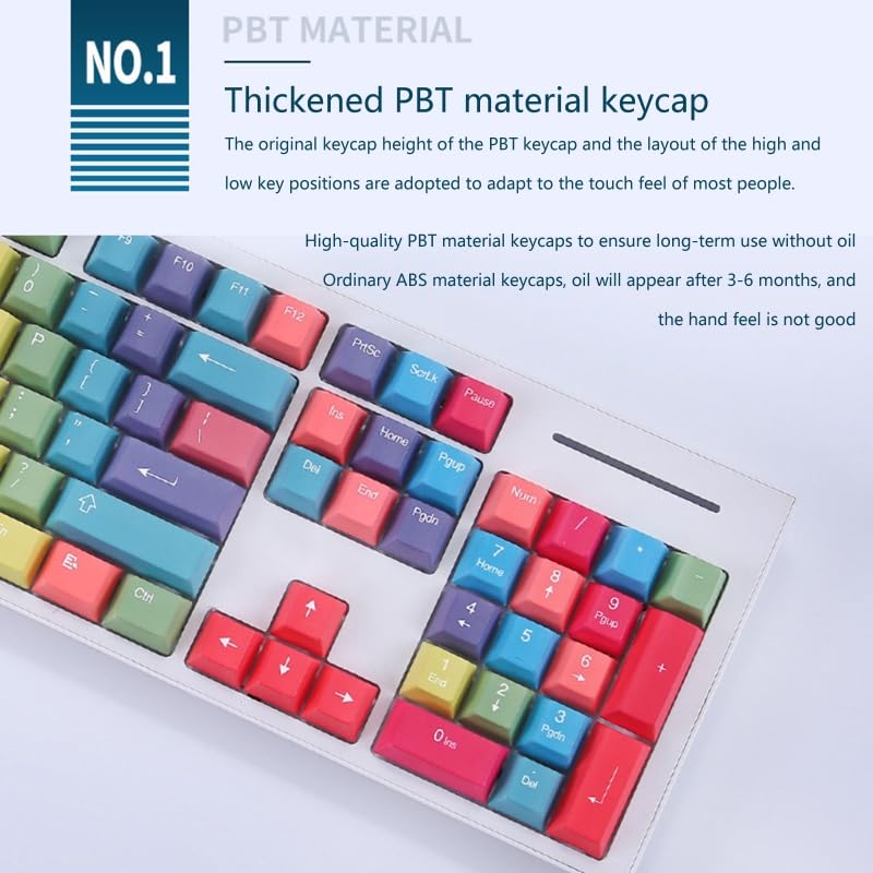114 klawiszy PBT Dye Subbed Keycap Cherry Profile For MX Switch Clones Mechanical