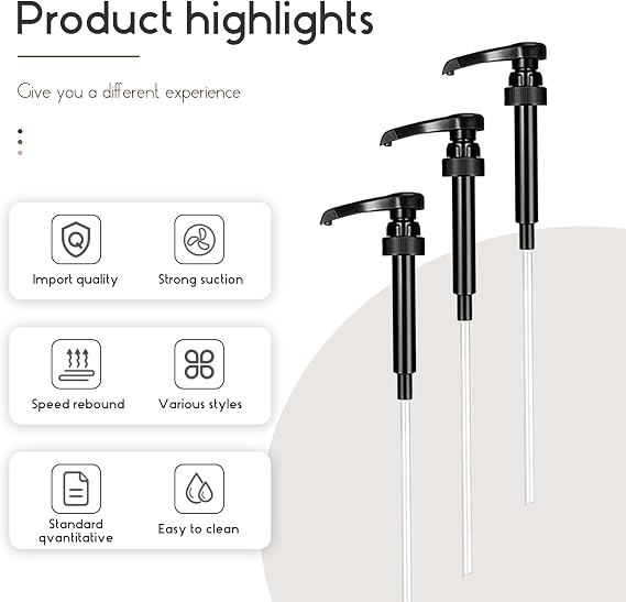 Syrup Pumps,6 Pcs Coffee Syrup Pump,Syrup Pump Dispenser Syrup Portion
