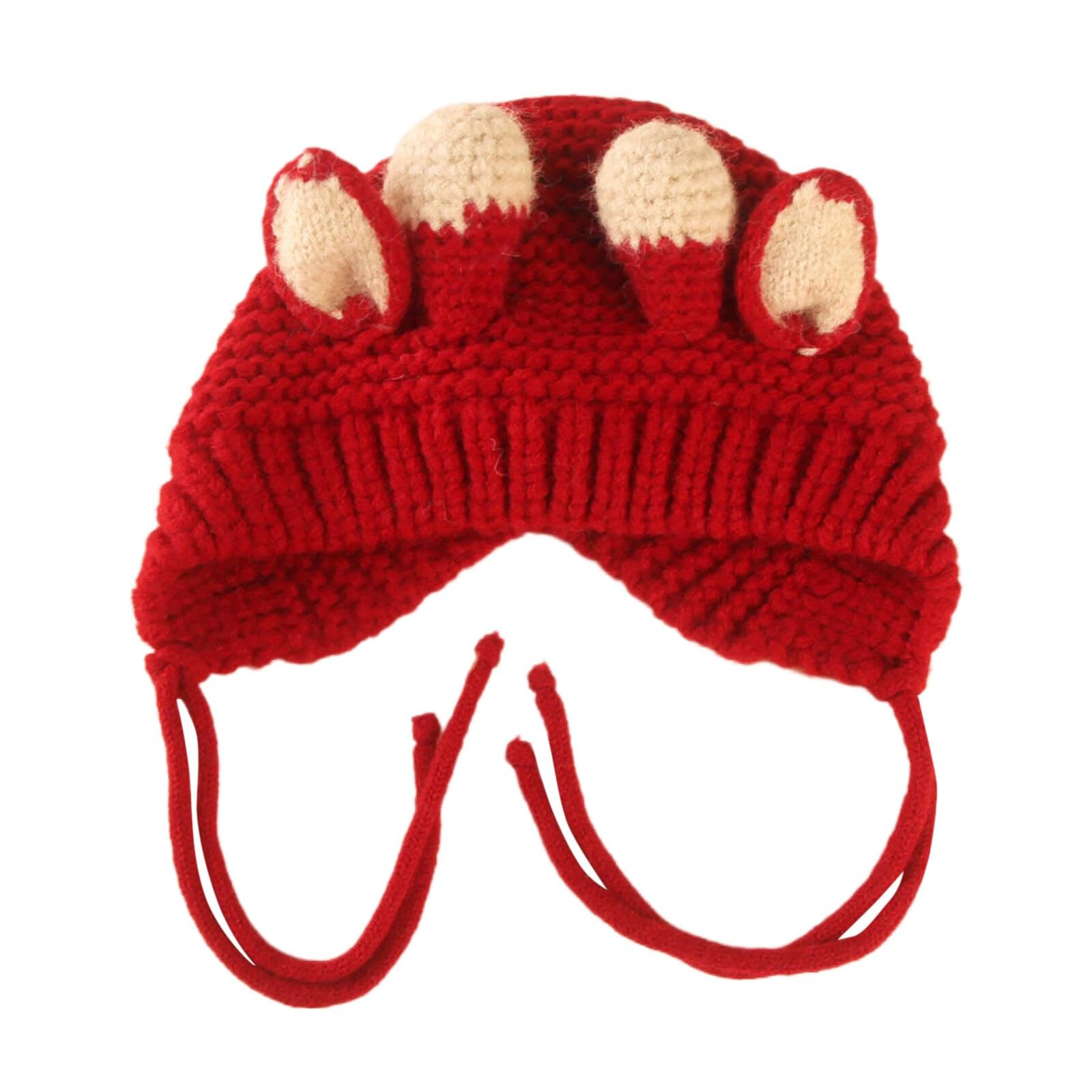 Generic1 Caps Baby Knitting Hat Winter Keep Warm for Toddler Fawn Ears Figure Rabbit Trapper Hat Men
