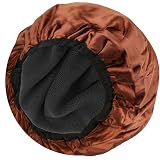 TRENDYSUPPLY Extra Large Shower Cap, Triple Layer Terry Lined Waterproof Bath Cap, Reusable for Wome