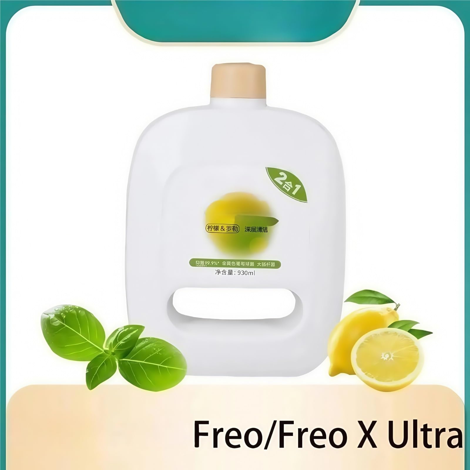 930 ml Reinigungslösung mit Zitronenduft, kompatibel mit Narwal Cleaning Liquid Freo/Freo X Ultra J1 J2 J3 J4 J5 S1 S2, Zubehör, Teile, Reinigungslösung
