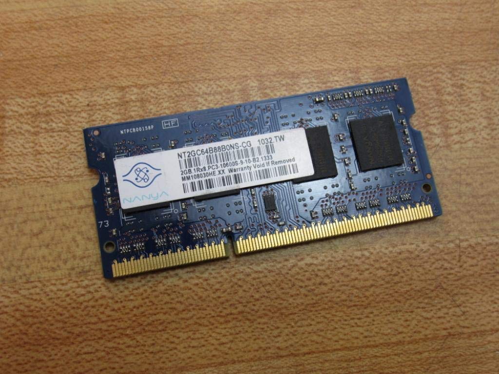 Barrette RAM PC Portable Nanya 2Go DDR3 SODIMM PC3-10600S 1333MHz CL9