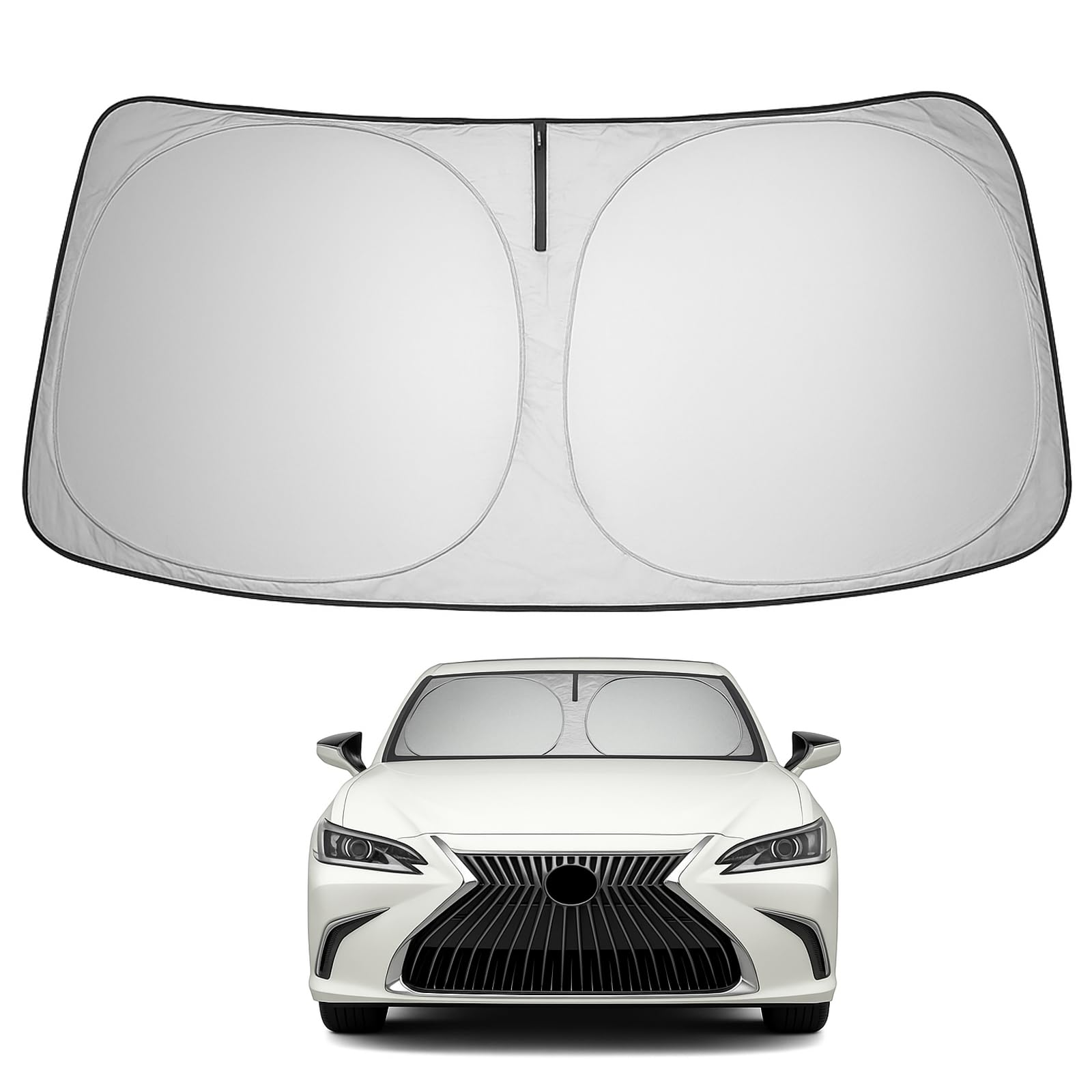 Proadsy Custom Fit 2019-2025 Lexus ES Windshield Sun Shade, Blocks Heat