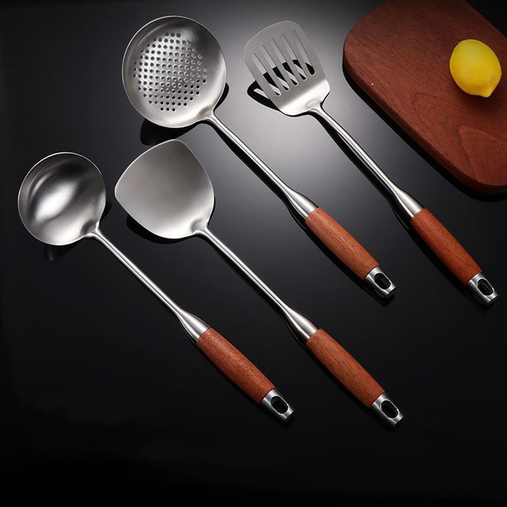 Ensemble d'ustensiles de cuisine antiadhésifs à longue tige for mélange matières Pelle Vaisselle