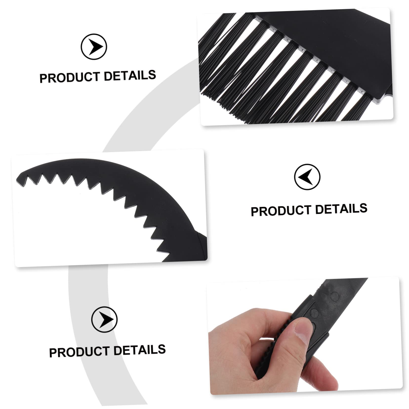 KICHOUSE Nylon Bike Chain Cleaning Brush Set 5 Pieces Bike Crankset Cleaner Compact and Lightweight for Cleaning