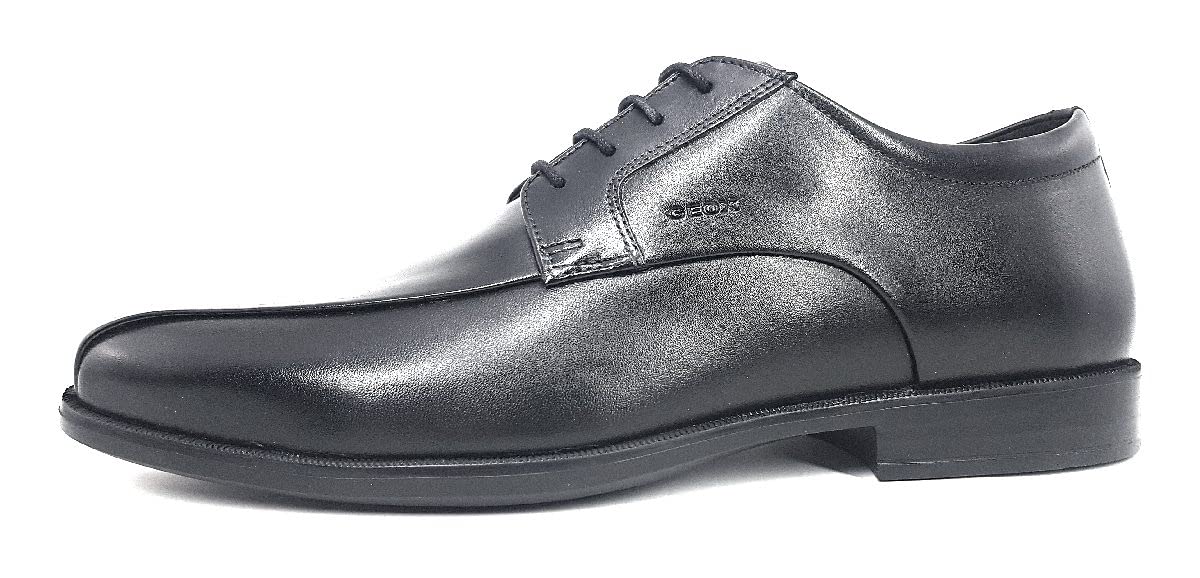 Geox Men's U Calgary a Oxford, Black, 8.5 UK
