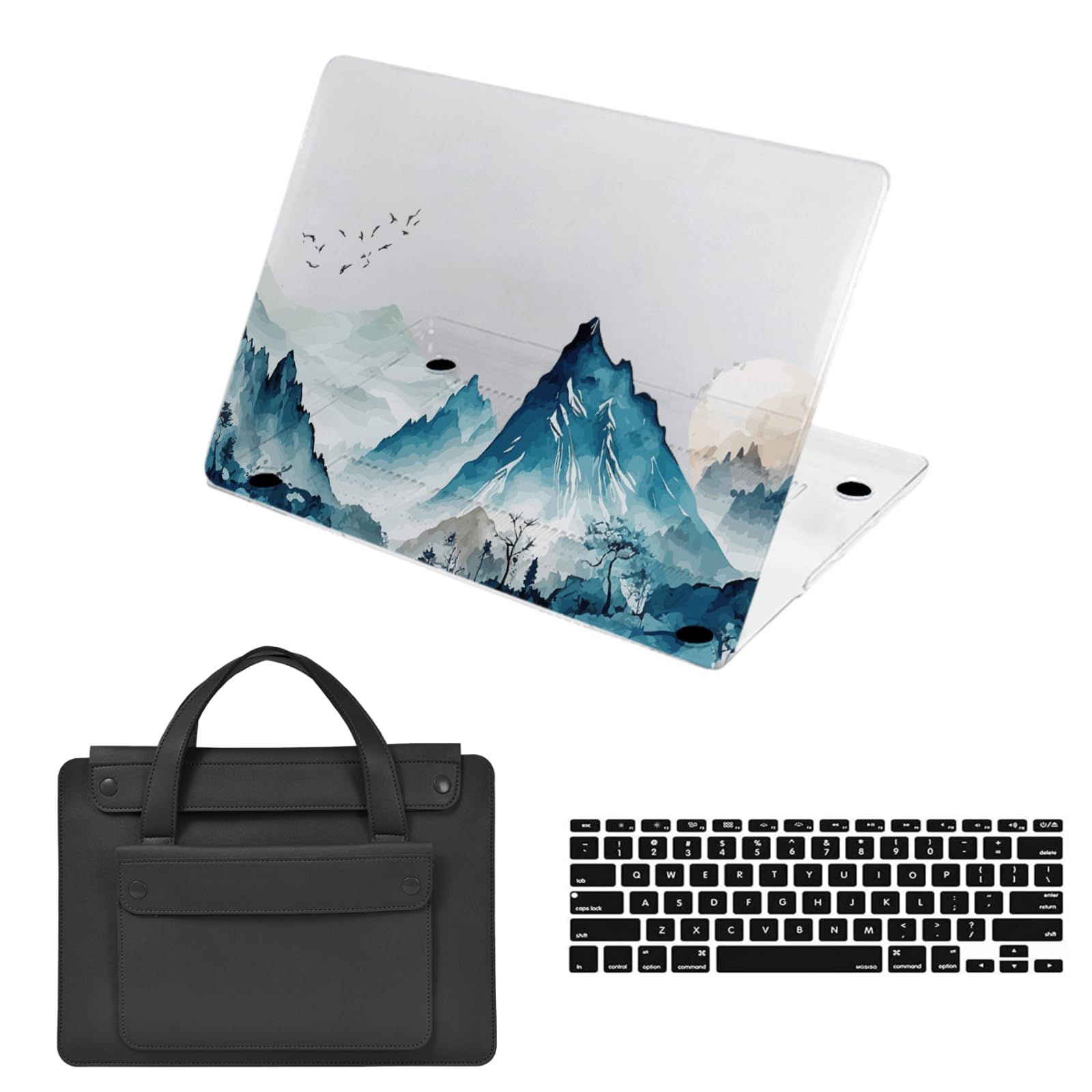 Carcasa MacBook Air 15 M4 A3241 protector pantalla Retina teclado bolsa 8