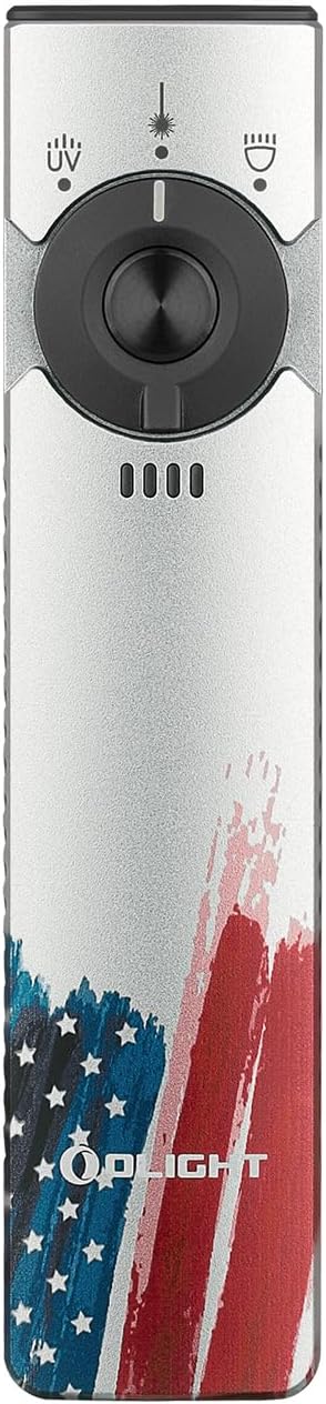 OLIGHT Arkfeld Pro – Linterna plana recargable EDC con haz verde, combo de LED UV y blanco, luces de bolsillo portátiles de 1300 lúmenes, fuentes