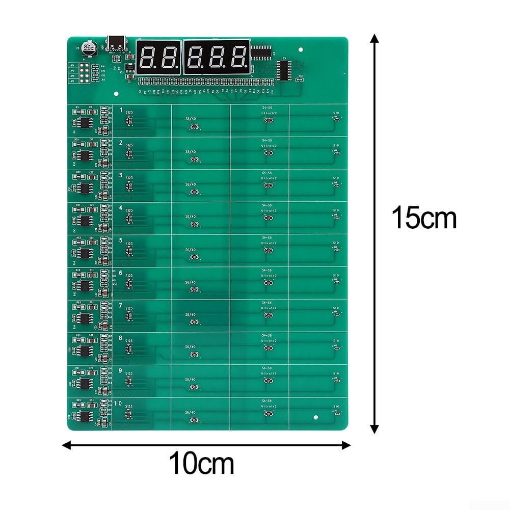 Orologio per tester batteria, per scheda di ricarica di attivazione della batteria, strumento di test per pila a bottone per test e riattivazione della batteria