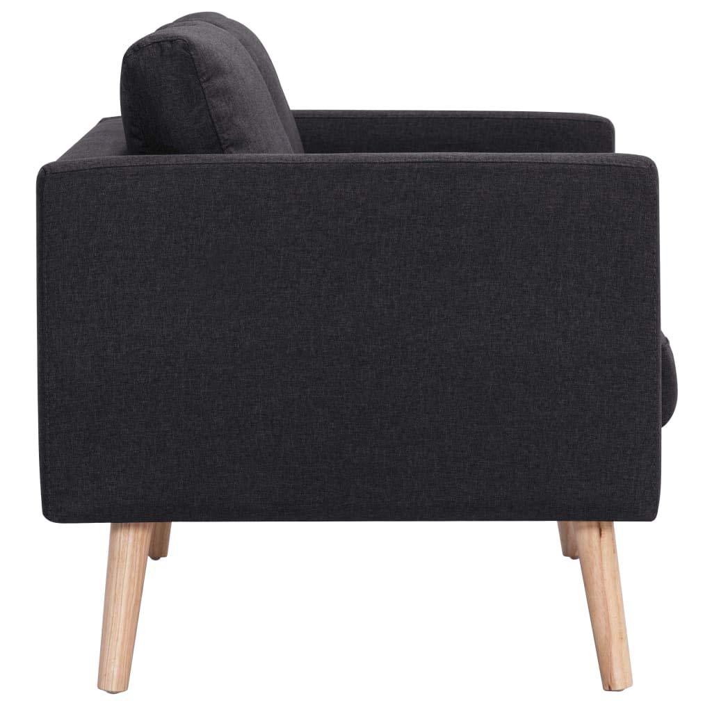 ARKEM Sofá de 2 plazas de Tela Negro Sofas De Salon SofáS De Dos Plazas Sofas para Espacios PequeñOs