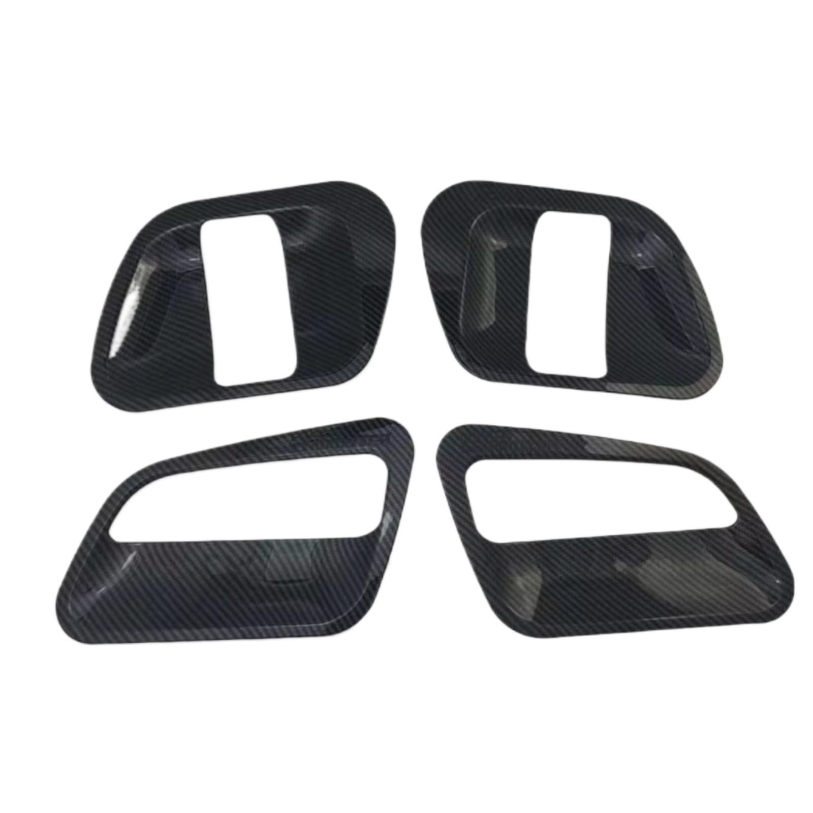JJRFVBGT Door Handle Trim Compatible with Toyota for Hiace for Commuter 2008-2018 ABS Trim Carbon Fiber Bowl Car Exterior Door Handle Housing