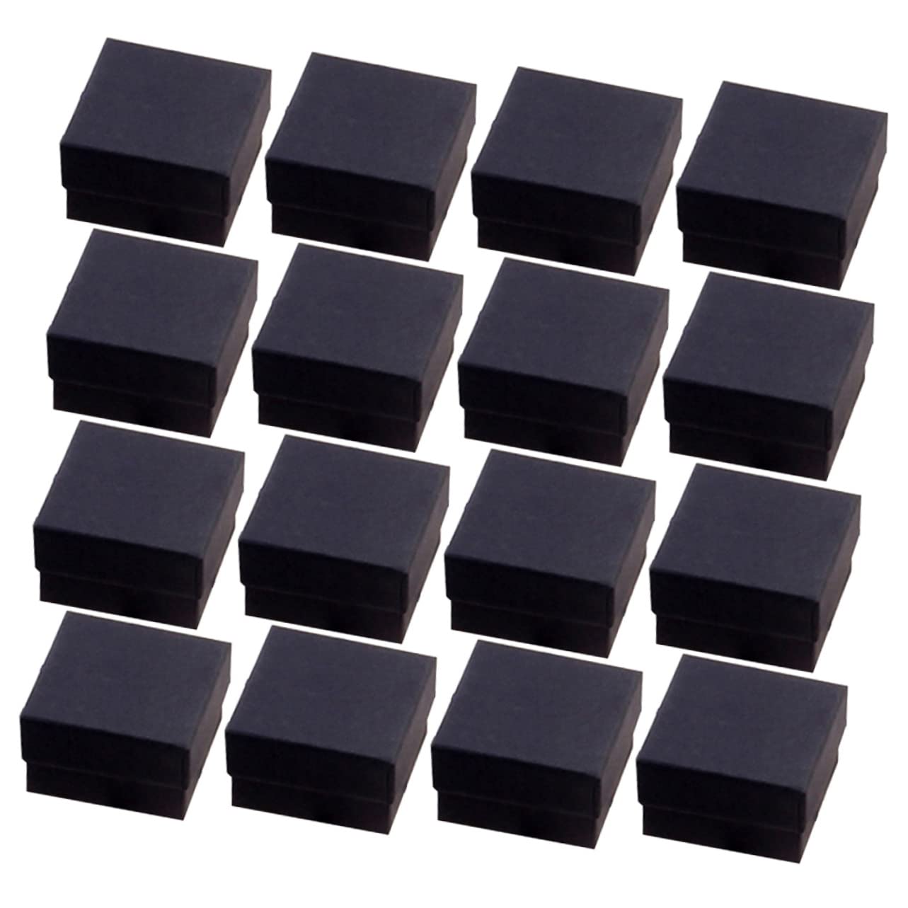 BESTYASH Scatole per Accessori in Carta Kraft Nere 96 Pezzi Scatoline Piccole per Confezioni e Conservazione Raffinata e Resistente