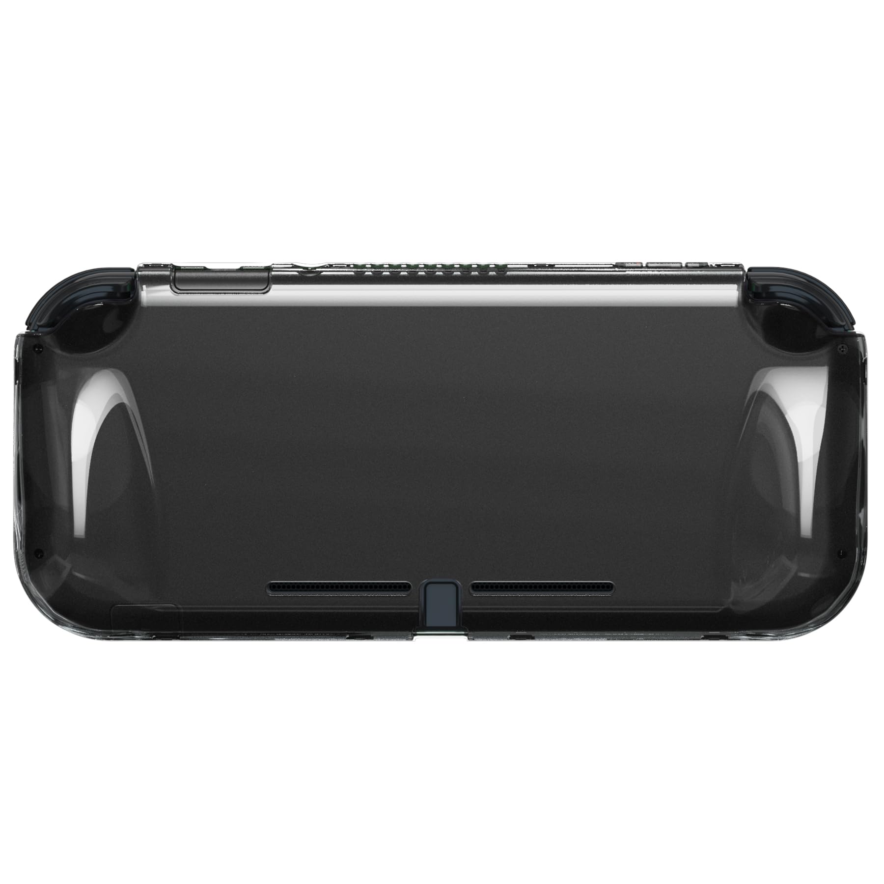 playvital Cover Trasparente per Nintendo Switch Lite, Custodia Rigida Grip Ergonomico & Pellicola in Vetro Temperato & Gommini & Copri Tasti, Accessori AntiGraffio per Switch Lite