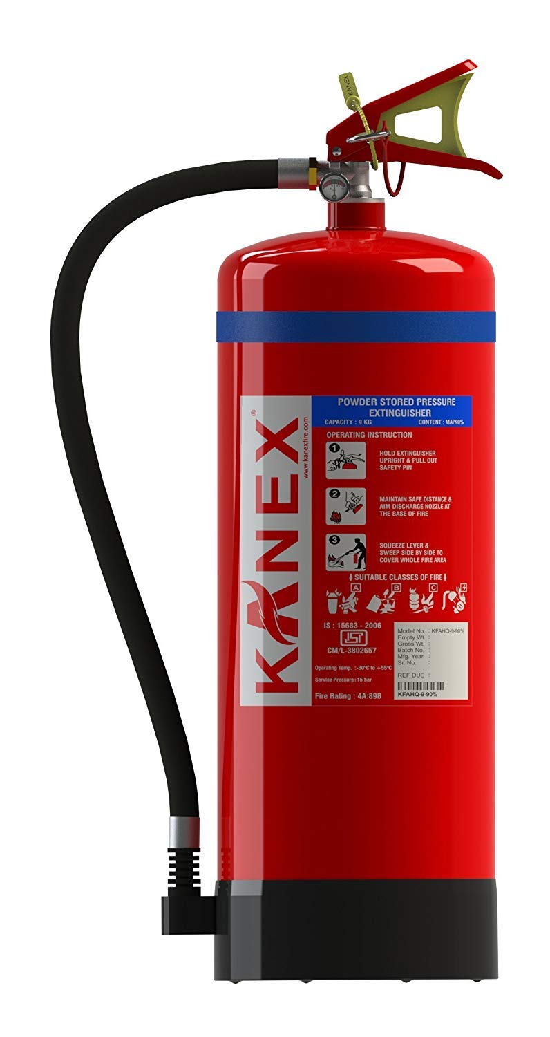Kanex Fire ABC Dry Powder Map-UL90% (Stored Pressure) 9Kg 4A:89B