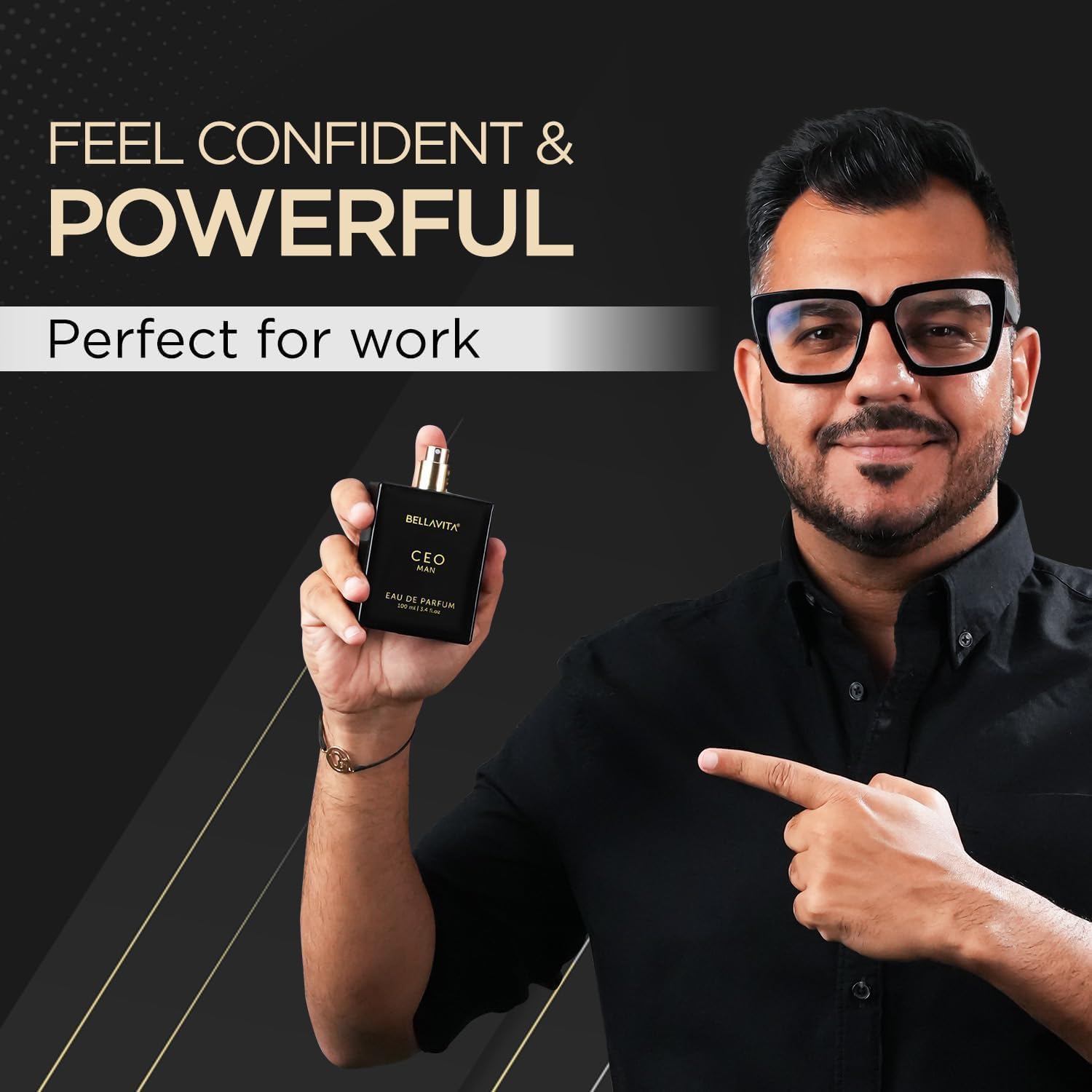 Bella Vita Luxury CEO Men Long Lasting Perfume for Man | EDP Pack of 2 x 100ml | Lemon, Lavender, Tonka, Mandarin & Vetiver | Woody, Citrus Premium Fragrance | Ideal for Every Moment - Image 2 thumbnail