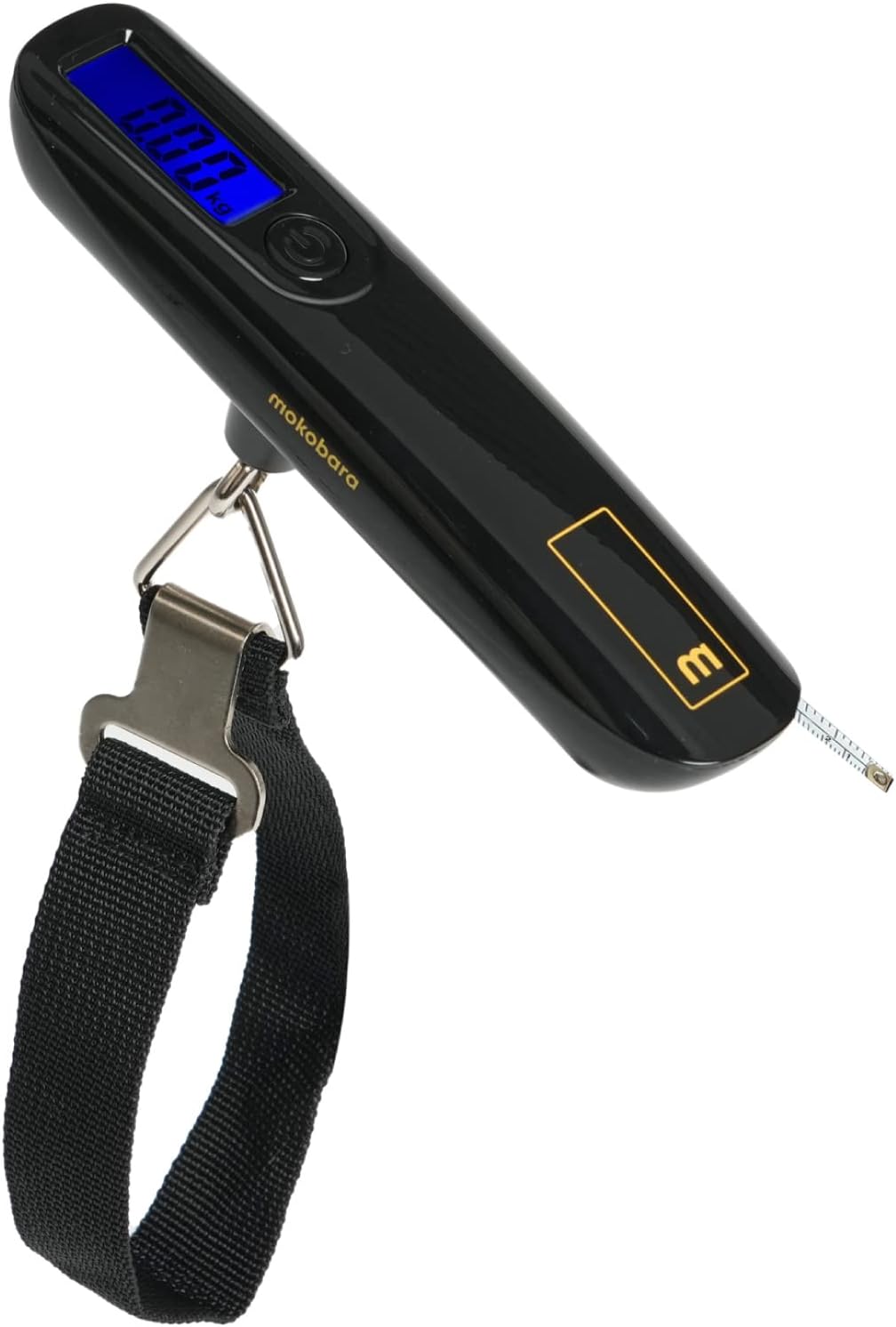 Mokobara The Luggage Scale | Digital Metal Luggage Weighing Scale With Measuring Tape for Flights,Travel, Home, Bags and Baggage Maximum 50 Kg
