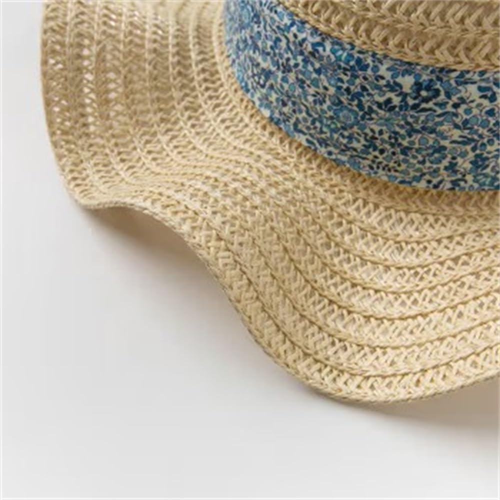 Cappello di Paglia Traspirante per Bambini Cappello for Bambini Cappello di Paglia Cappello da Sole(50cm)