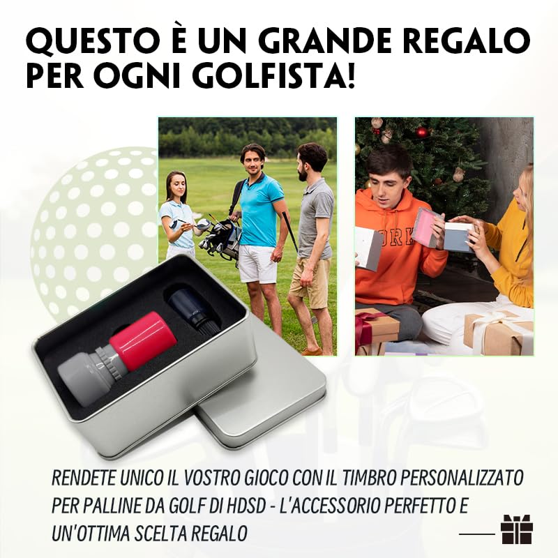 Timbro Personalizzato per Palline da Golf con Inchiostro a Asciugatura Rapida - Accessori da Golf Convenienti per Uomini