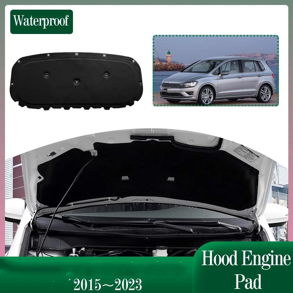 Isolamento Auto Isolamento del Cofano Motore per VW per Golf per Sportsvan SV 2015~2023 Tappetino Termico Insonorizzante Rivestimento in Cotone Tappetino fonoassorbente Motore