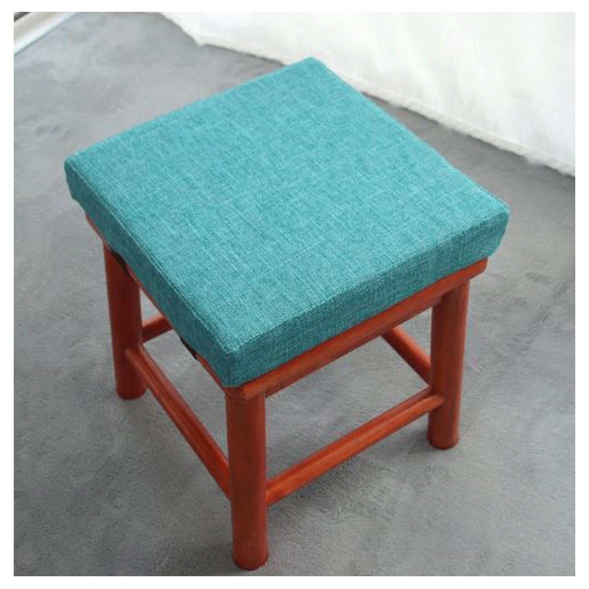 uyeoco Bar Stool Cushions,25x25,28x28cm,30x30cm,35x35cm, Seat Pads for Dinin Chairs Adjustable Kitchen, Office and Garden Chair with Ties Non Slip Comfortable Cushion(Q1,30x30x5cm)