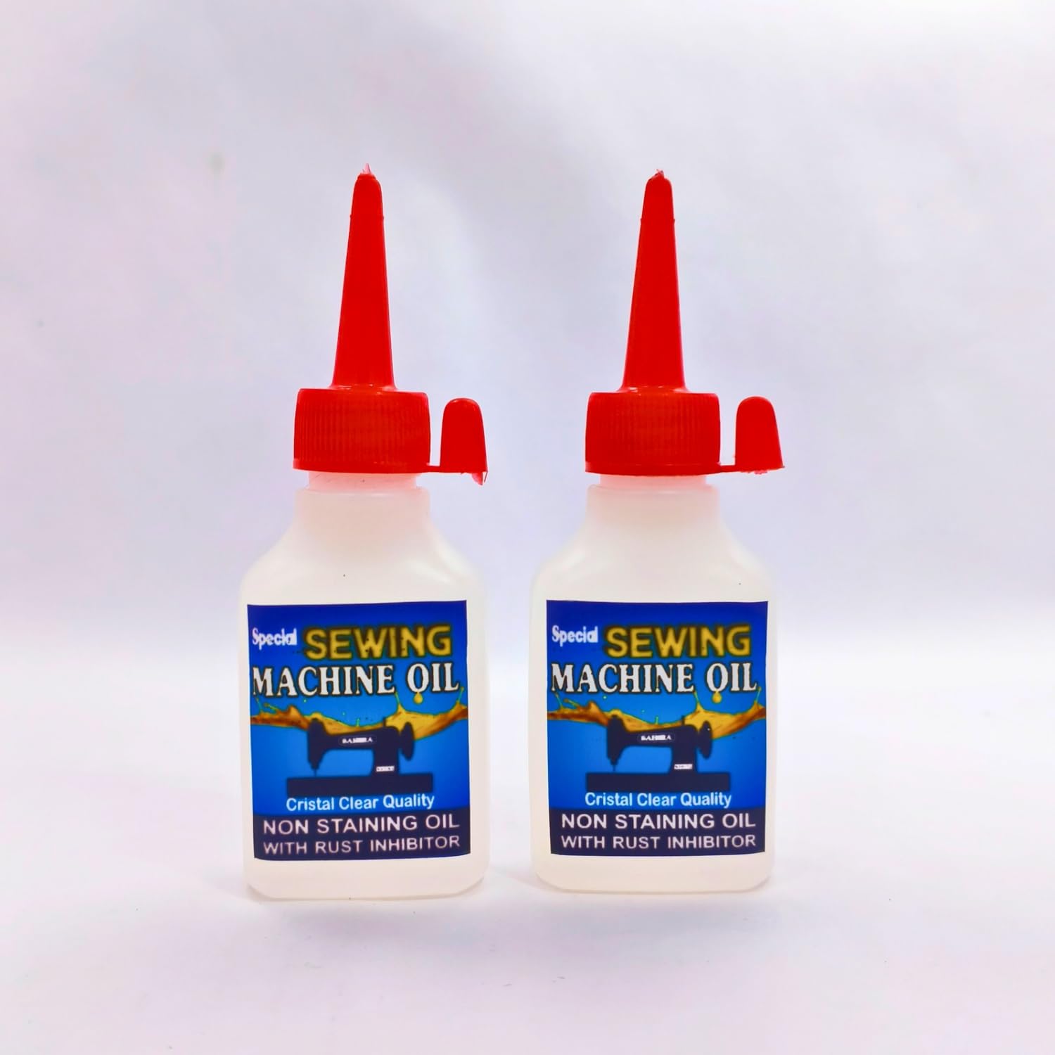 BEST multi-Purpose Sewing Machine Oil 50ml - Pack of 2 | Rust-Free Lubricant for Sewing Machine, Door Locks, Typewriters, Metal Parts & Bicycles.-image-0