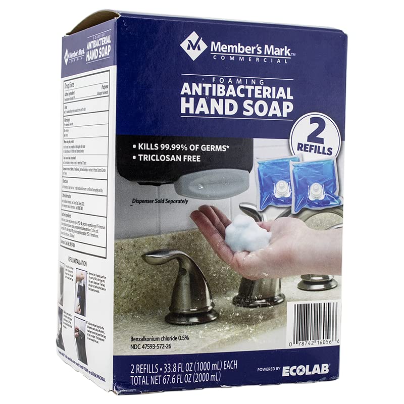 Members Mark Antibacterial Hand Soap 2 Pack Net 67.6 Oz