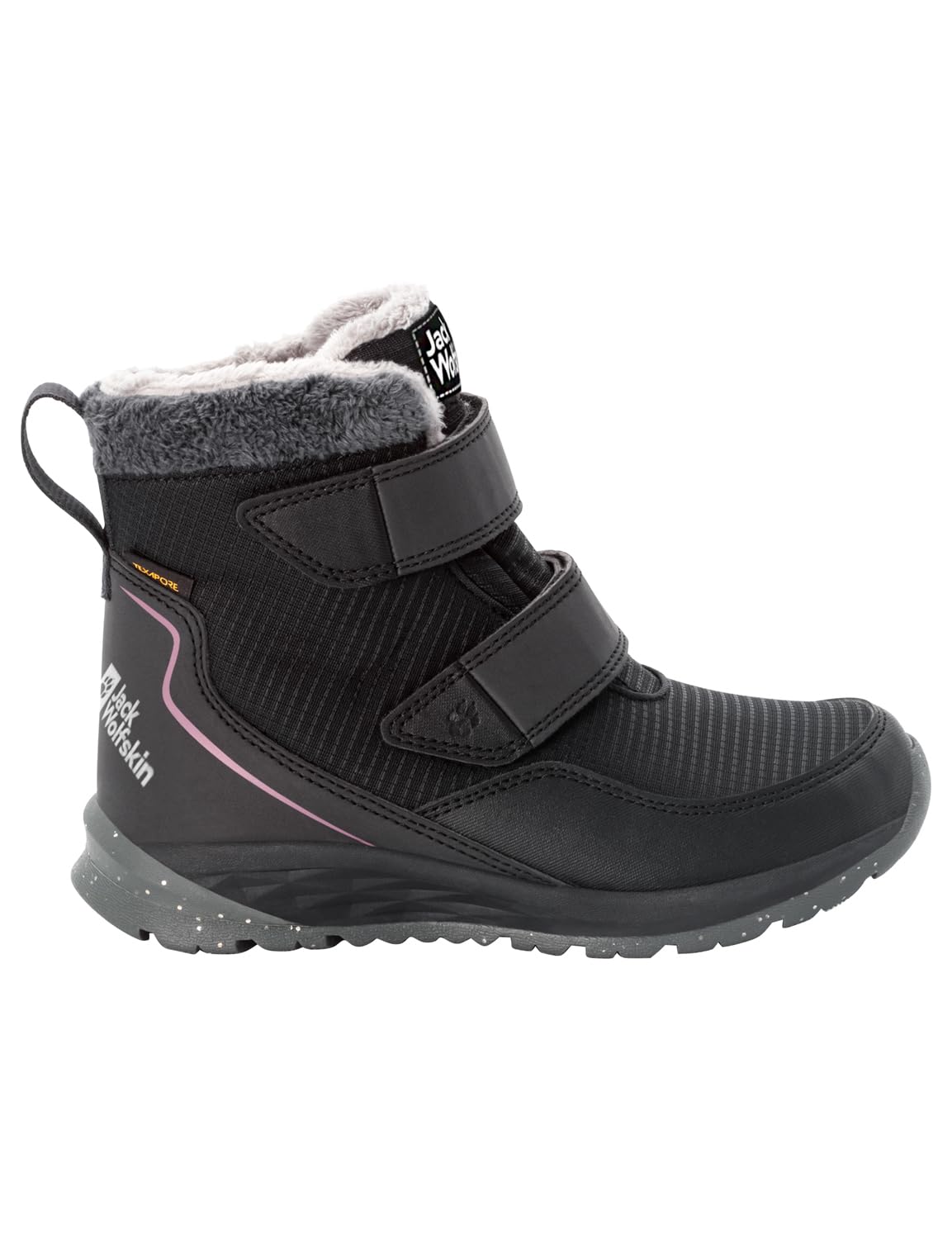 Jack Wolfskin POLAR WOLF TEXAPORE MID VC K, Snow Boot, phantom/pink,