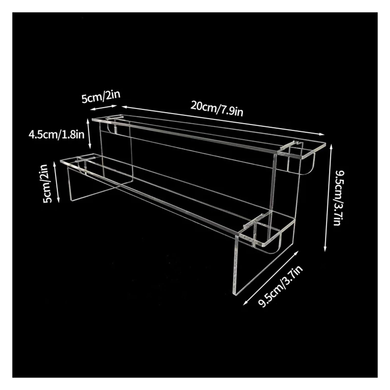 Klarer Acryl-Display-Ständer, Acryl Display Stand Rack Organizer Figuren Regal Multi Tier & Größe Klar Acryl(3 Tier 30cm)
