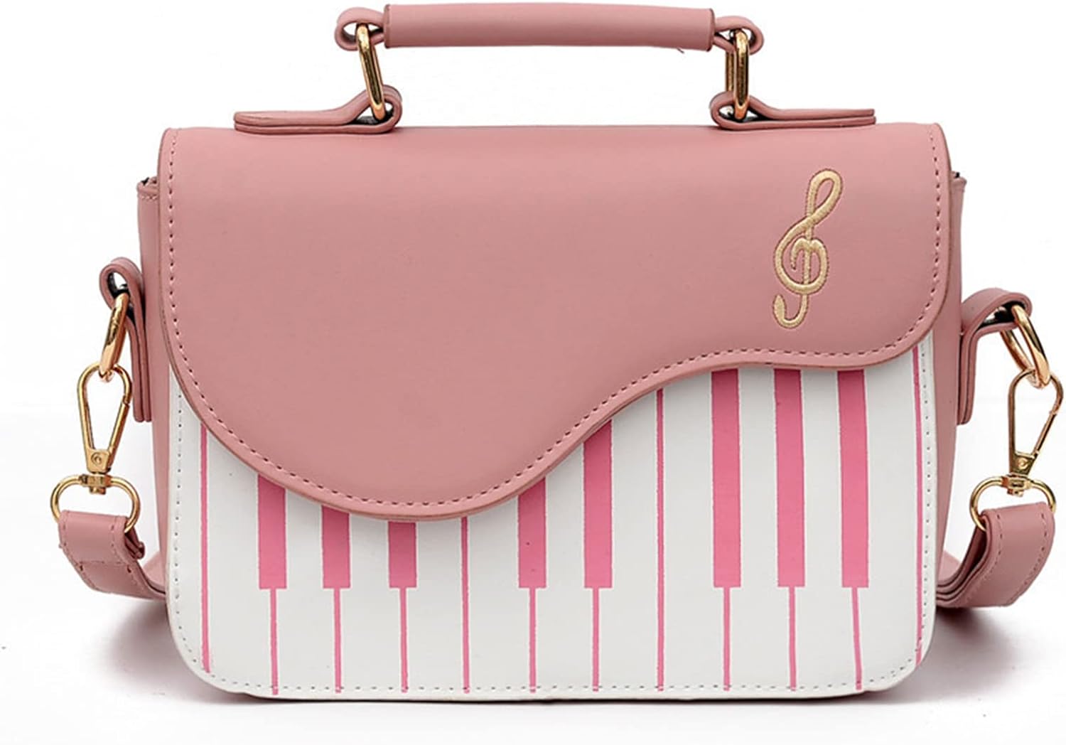 Unique Piano Crossbody PU Leather Note Shoulder Bag Purse