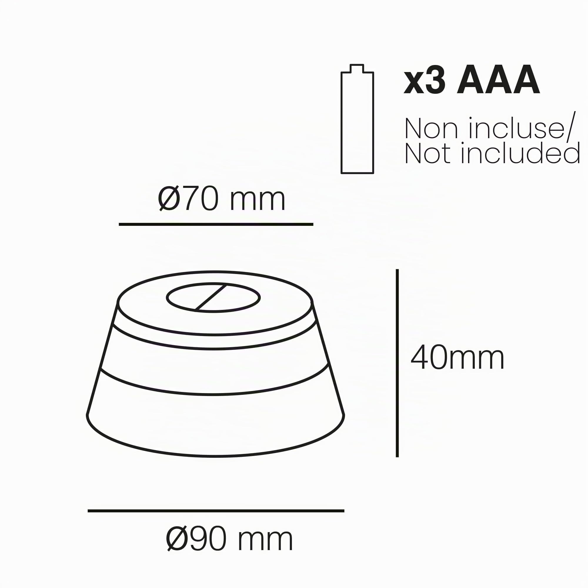 Wonderlamp Lumière d'urgence homologuée DGT V-16. Lumière signalisation danger et lampe torche