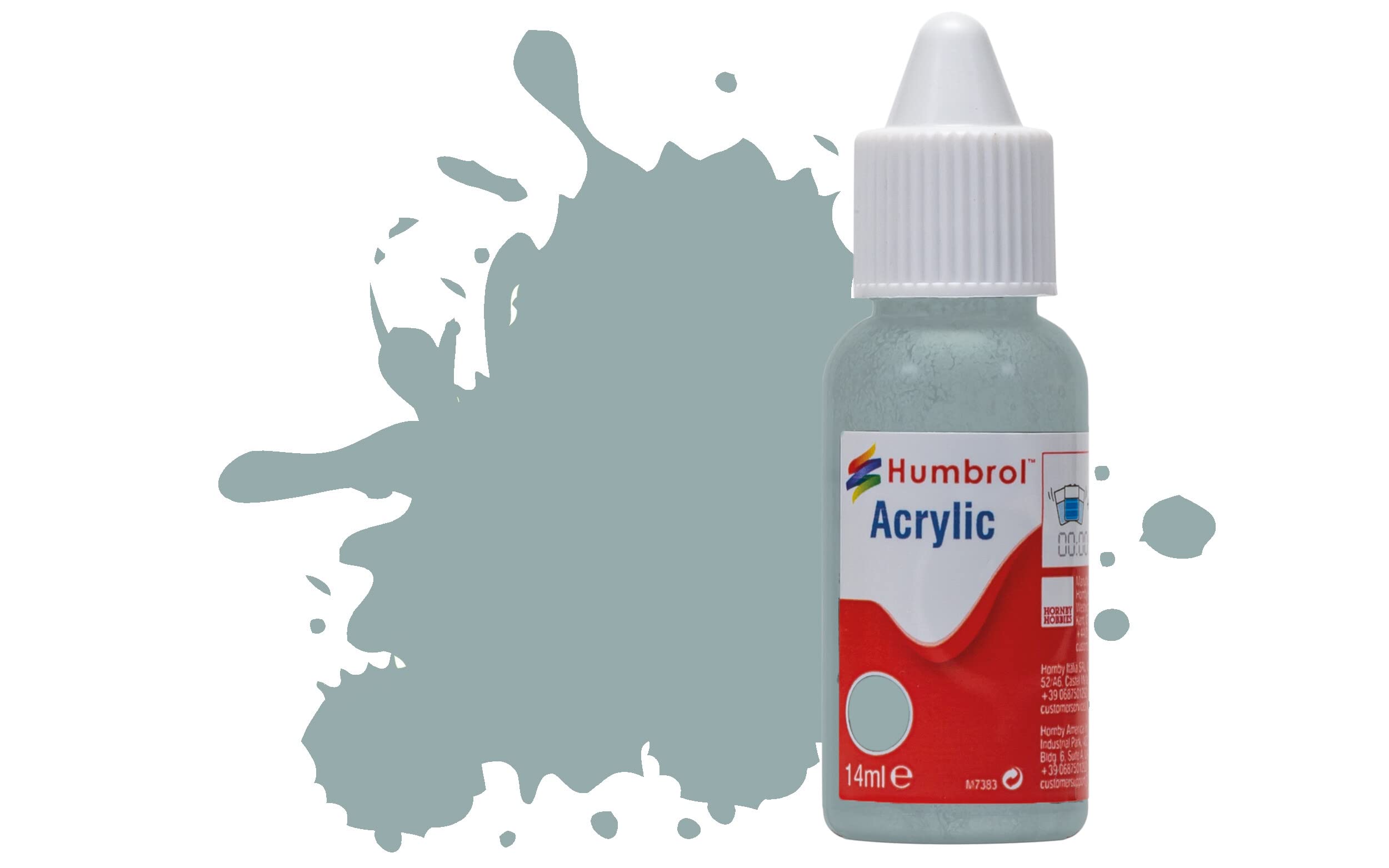 Humbrol Acrylic Paint No.248 RLM 78 Himmelblau Matt dropper bottle,14ml