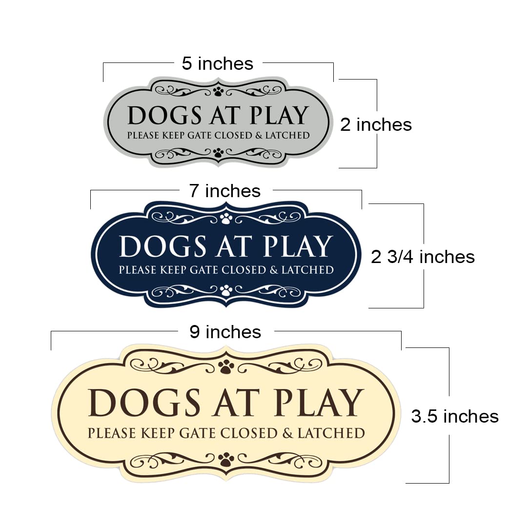 Designer Paws, Dogs at Play Please Keep Gate Closed & LATCHED (Negro) - Talla M