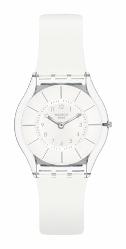 Swatch Skin Classic BIOSOURCED White CLASSINESS Quartz Watch (B0C3WS2JMZ) Amazon Price History, Amazon Price Tracker