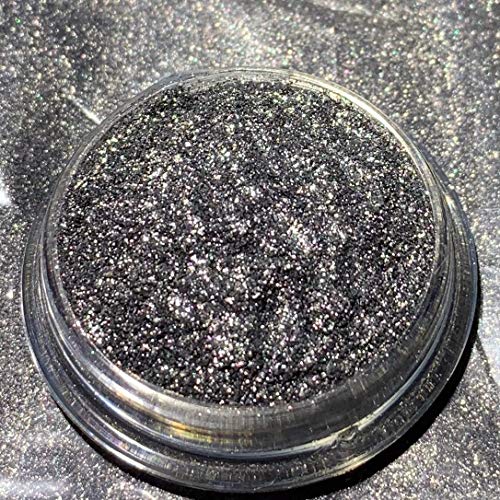 Preisvergleich Produktbild 25g Dipoxy Black-Silver-Glitter-Schwarz03 Pigment Farbmittel für Epoxidharz, Polyesterharz, Polyurethan Systeme, Beton, Lacke, Kunstharz Schmuck