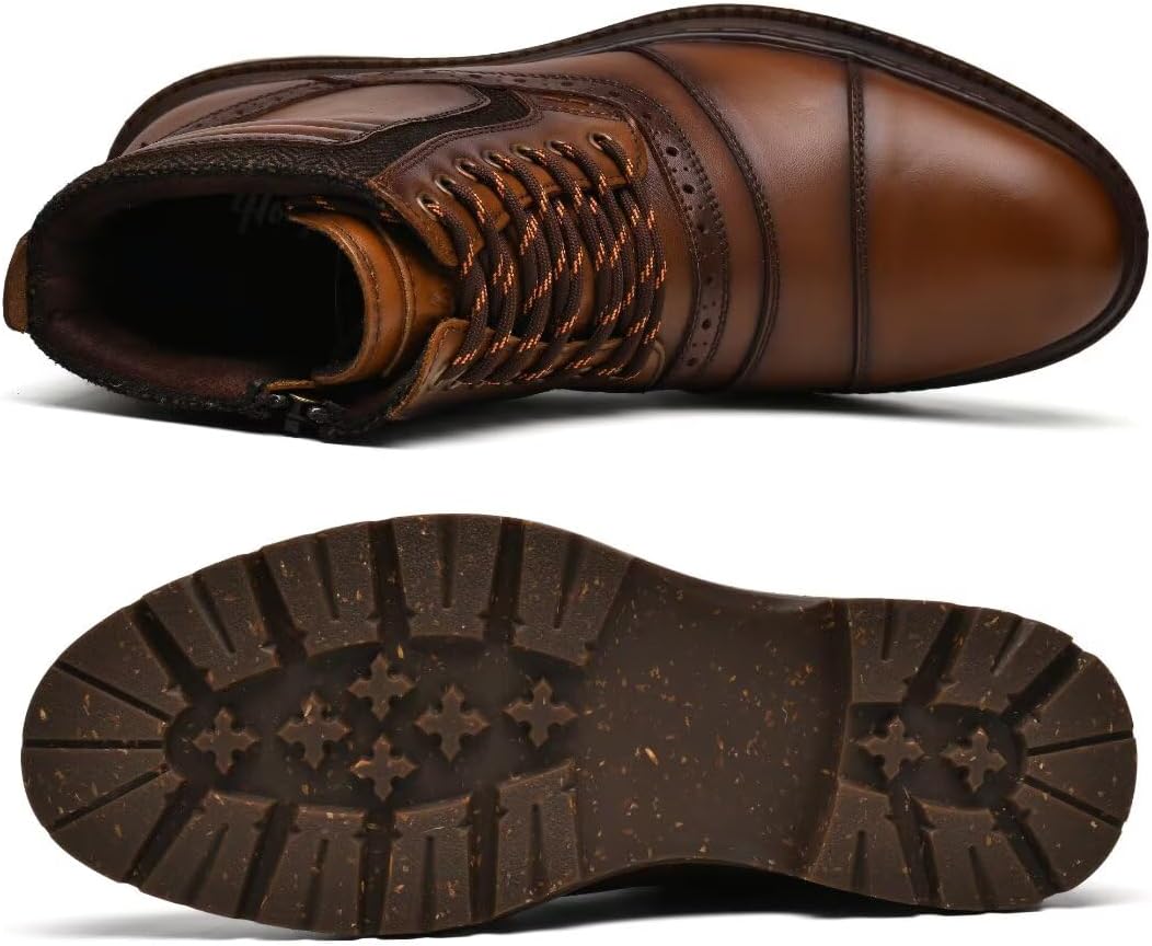 Men's Chukka Boots Genuine Leather Ankle Boot for Men Classic Casual Oxford Style Footwear - Image 4