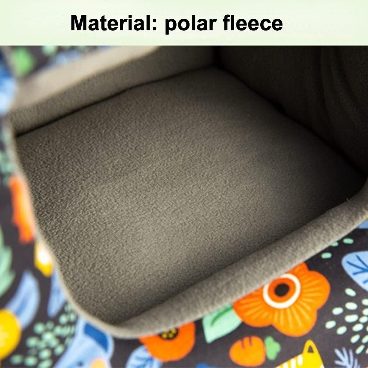 Parrot Warm House Bird Nest Winter Hanging Hammock Birds Sleeping Bed Parrot Hideway Bed Washable for Parrot Parakeet Cockatiels Budgies Lovebird (Large,Green)