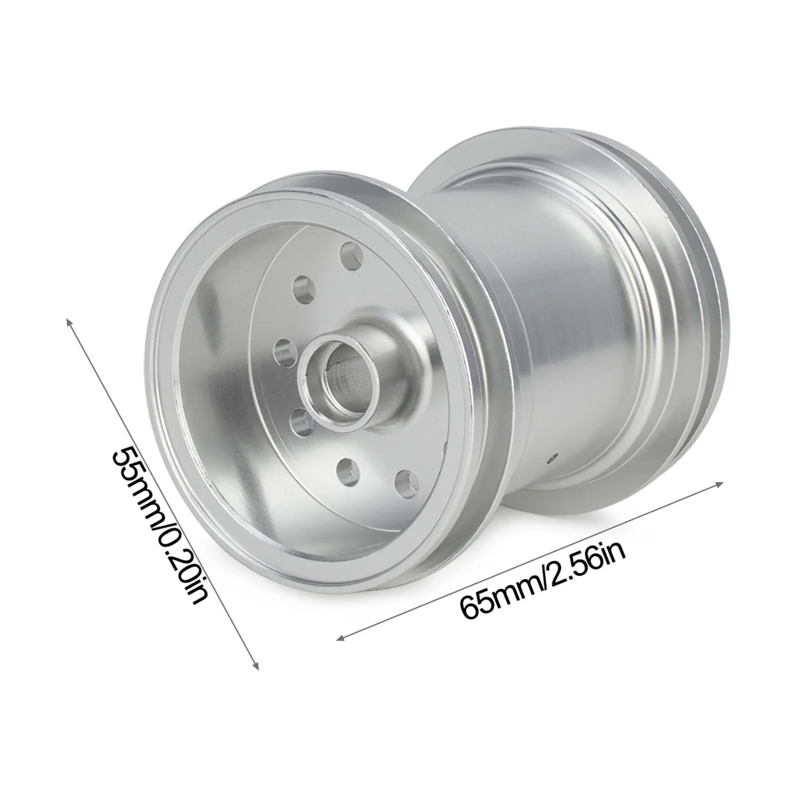 Per Tamiya CW-01 Telaio Per Lunch Box Zucca Mezzanotte Per Unimog 406 1/12 RC Auto Parti Aggiornamento CNC Anteriore Ruota Posteriore Mozzo Cerchio Ricambi Modellini RC