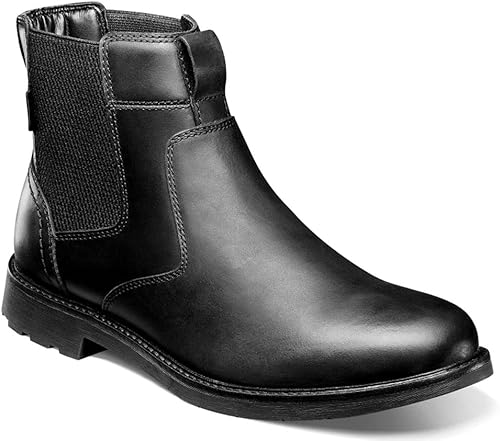 Nunn Bush Botas Chelsea de cuero para hombre 1912 con puntera lisa con Scotchguard Defender