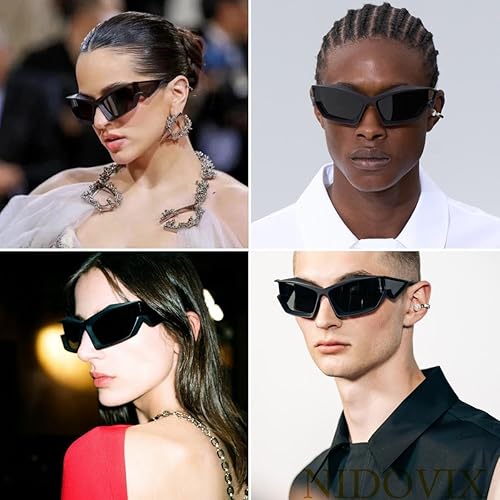 Miniatura 3 de NIDOVIX Gafas de sol envolventes de moda para hombres y mujeres modernas modernas modernas modernas modernas modernas modernas estilo Y2K ojo de
