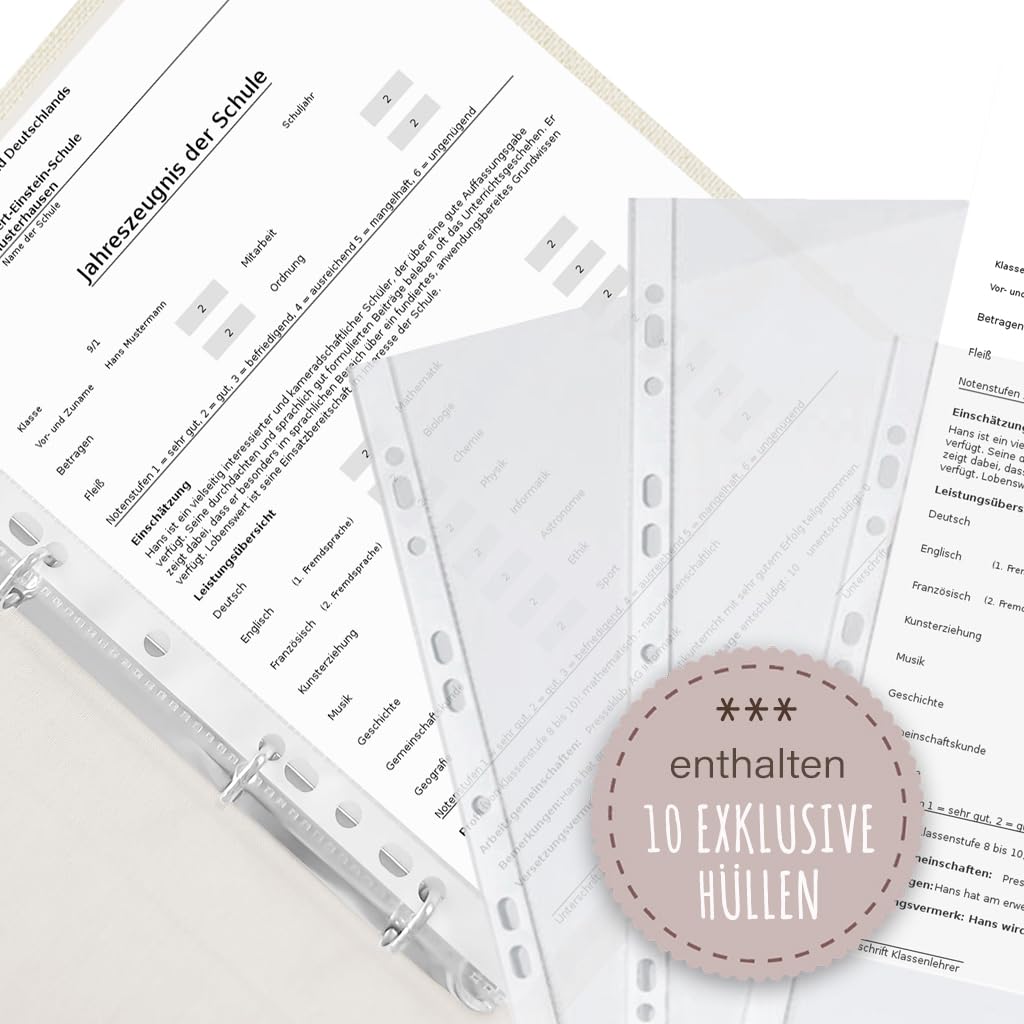 Zeugnismappe personalisiert Farm in 6 Motiven A4 ca. 31x24 cm Zeugnisbuch Urkundenmappe Einschulung Schulanfang Pferd Ente Kuh Ziege Ferkel