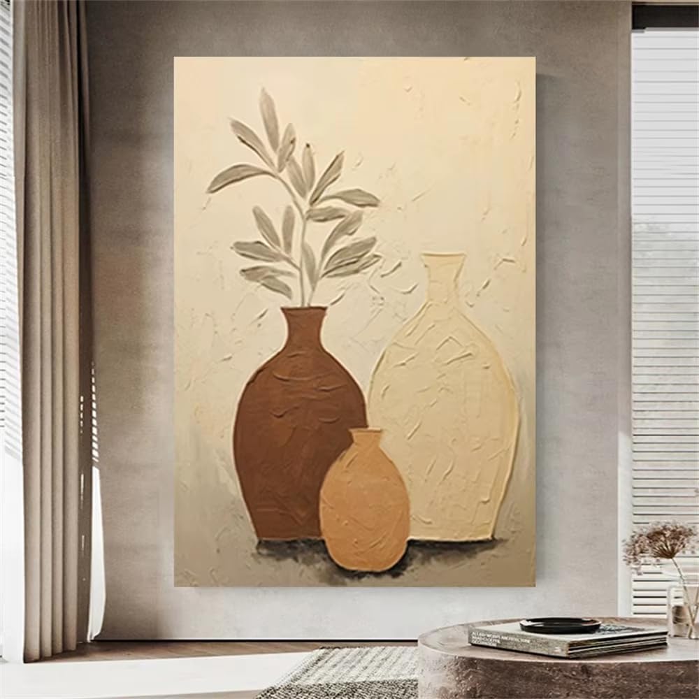 DFZEWKI Abstract on Canvas Ins Flower Wall Art Picture Big Mural for Home Living Room Decor Image(50x70cm(20x28in)/No frame)