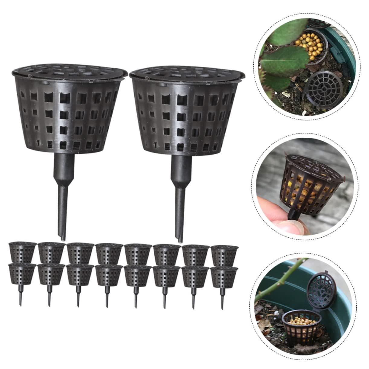 BESPORTBLE 150pièces Boîte De Fertilisation Avec Couvercle Pour Plantes Fleurs Et Bonsai Économiseur De Fertilisant Et Réutilisable